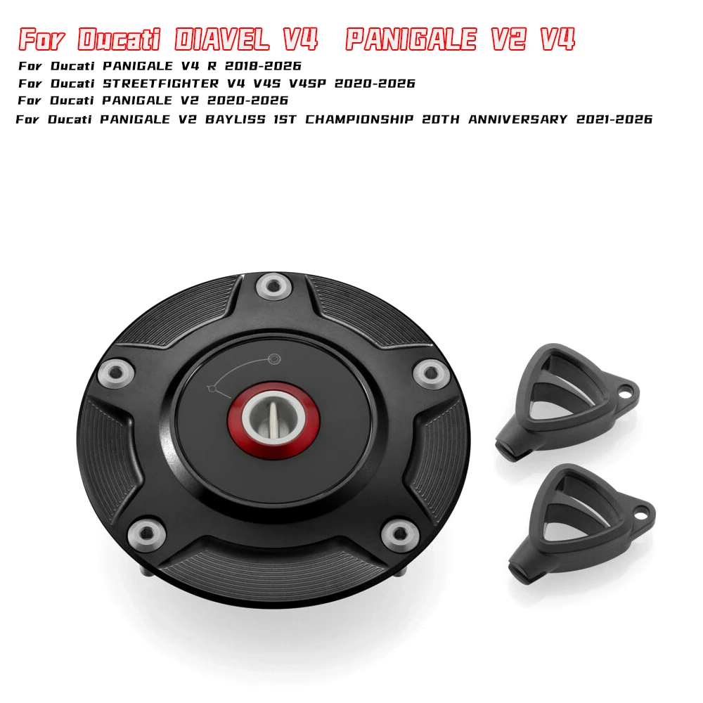 

Suitable for Ducati PANIGALE V4 modified aluminum alloy fuel tank cap 2018 2019 2020 2021 2022 2023 2024 Ducati PANIGALE V4 SP