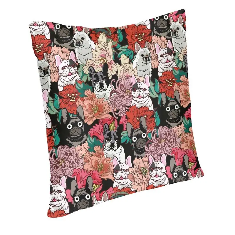 Custom French Bulldog Luxury Throw Pillow Cover Decoracion Salon Case Frenchie Dog Lover Car Cushion