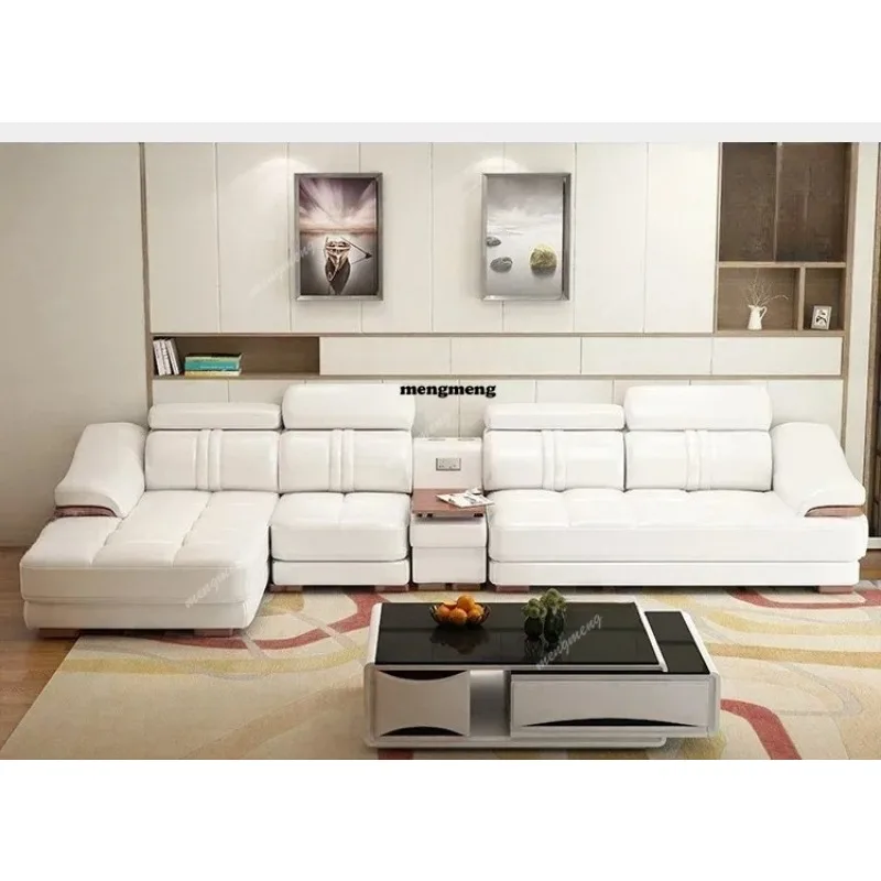 Premium Top Notch Long Lasting Genuine Leather Sofa Cowhide Top Layer, Large And Small Unit, Living