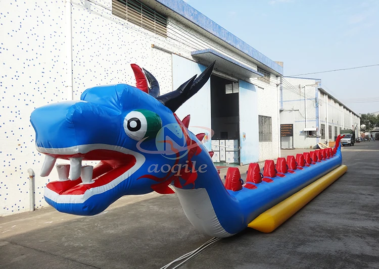 Water Toys Inflatable Banana Boat Towable Waterslide Tube Inflatable Dragon Boat