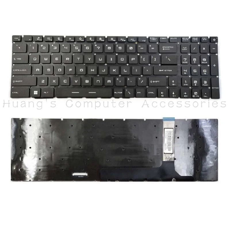 S+Original New Per-Key RGB Backlit US Keyboard For MSI MS-17K1 MS-17K2 MS-17K3 MS-17K4 MS-17K7 Laptop  Replacement