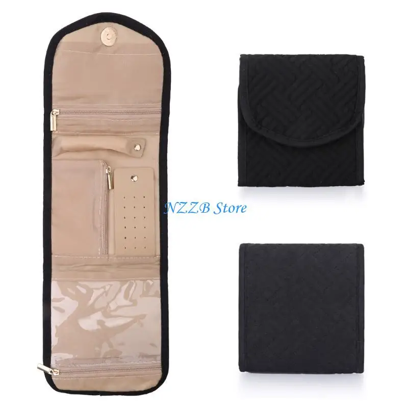 Recipiente colar brinco viagem T21F para armazenamento portátil viagem para pulseira