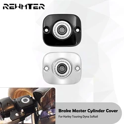 Motorcycle Front Brake Master Cylinder Cover For Harley Dyna Softail Fat Boy Touring Road King Street Electra Glide Street Bob