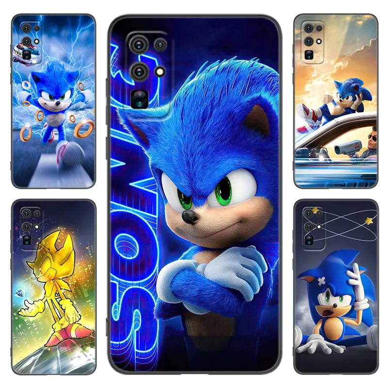 S-Sonic The H-Hedgehog Black Phone Case For Honor 9 50 SE 90 Lite 20 Y7 Pro Y6 Y9 Prime 9i 9X X7 X7A X8 X8A X9 X50i Y5 2018 2019