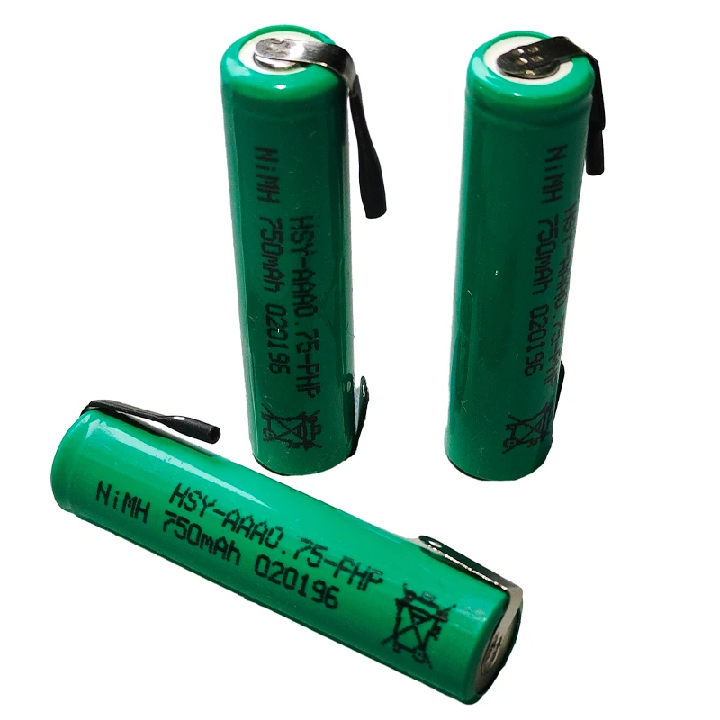 1.2V AAA 750mAh akumulator NiMH z zaczepami spawalniczymi do Philips PW918 PQ3800 PQ7300 PW930 elektryczna golarka do szczoteczek