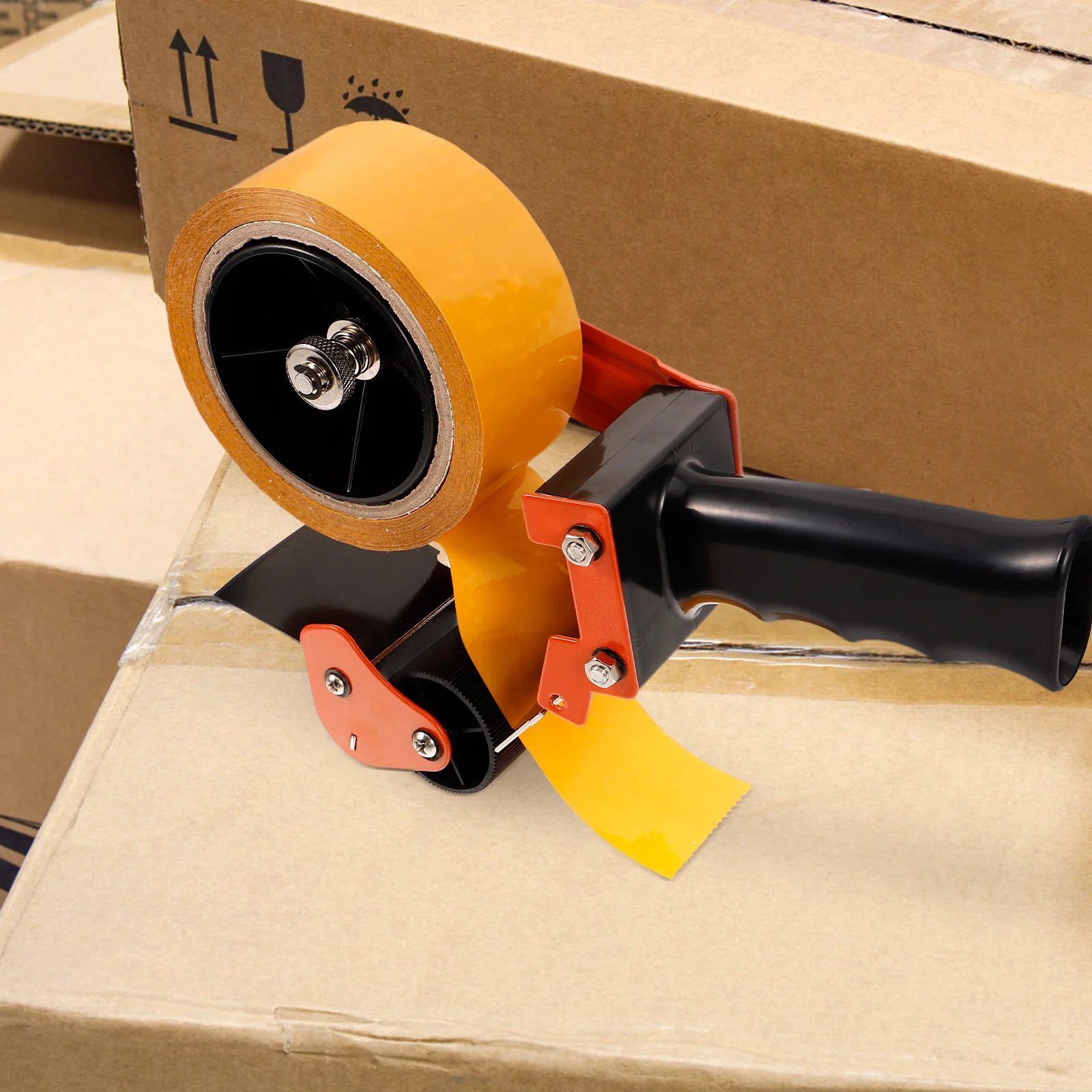 

6cm Sealing Tape Dispenser Packaging Packing Box Desktop Shipping Tool Compact Multi Functional for Business Home