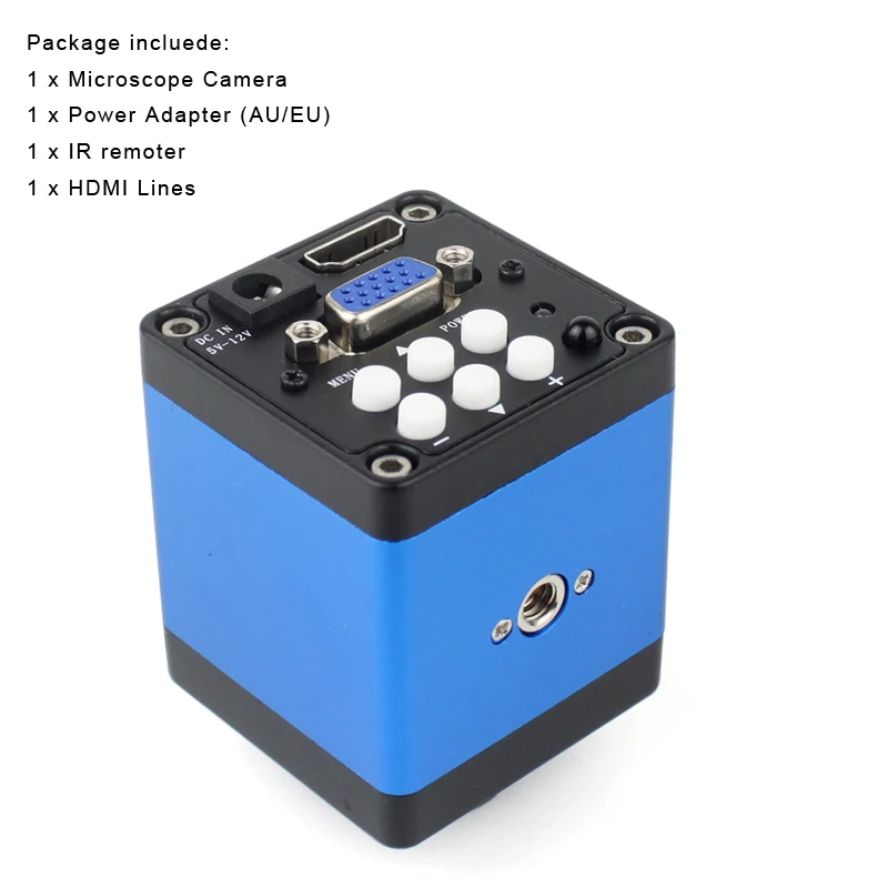 1080P HDMI VGA Digital Video Monokulare Mikroskop Kamera TF Storag130X Zoom C-Mount Objektiv Für Telefon PCB Löten reparatur Werkzeuge – Detail 6