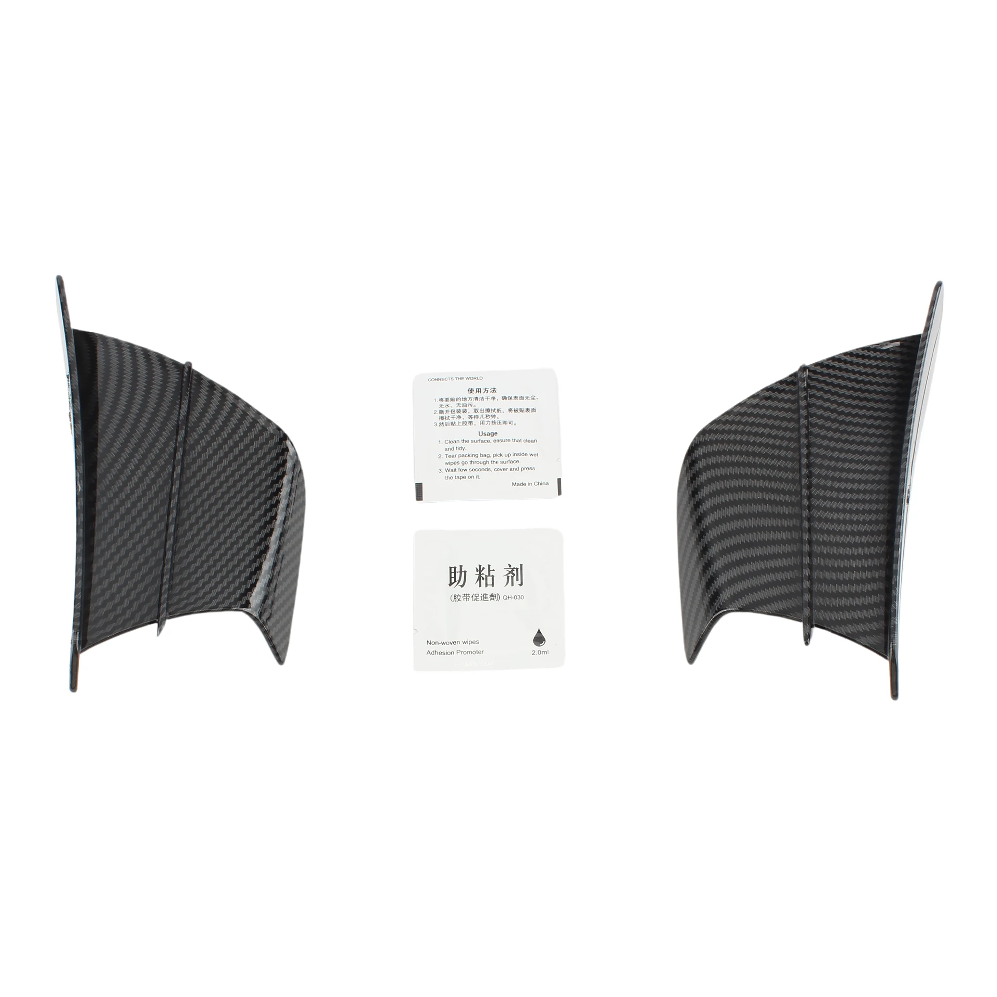Universal Motorcycle Aerodynamic Winglet Spoiler Wing Adhesive Sticker Decoration For Yamaha Suzuki Kawasaki Accessories