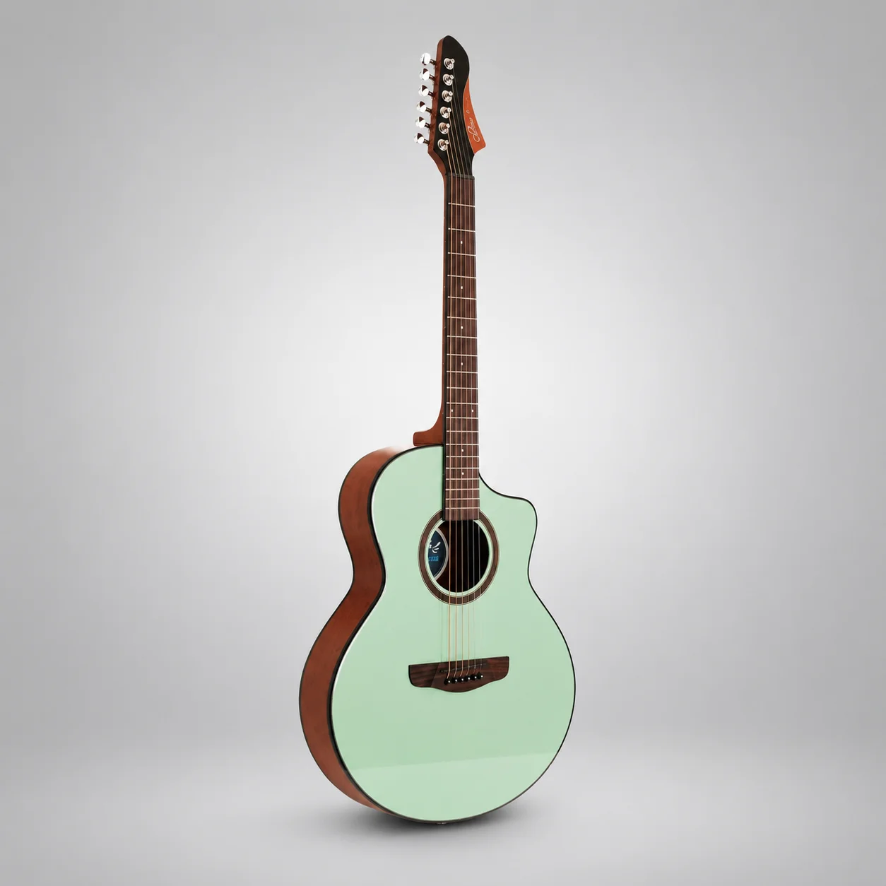 Sevillana S-P3 40 Inch Thin Body Acoustic Guitar Spruce Top Mahogany Back  Sides Special Guitar Head Folk Guitar