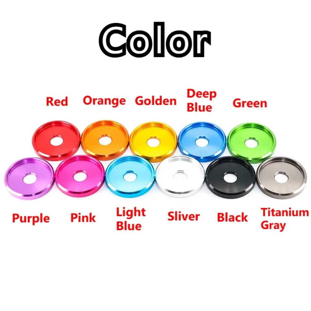 M6 Colored 6061 Aluminum Alloy Washers 1/5/10Pcs, Spacer Gaskets for Motorbike Bicycle License Plate DIY Installation
