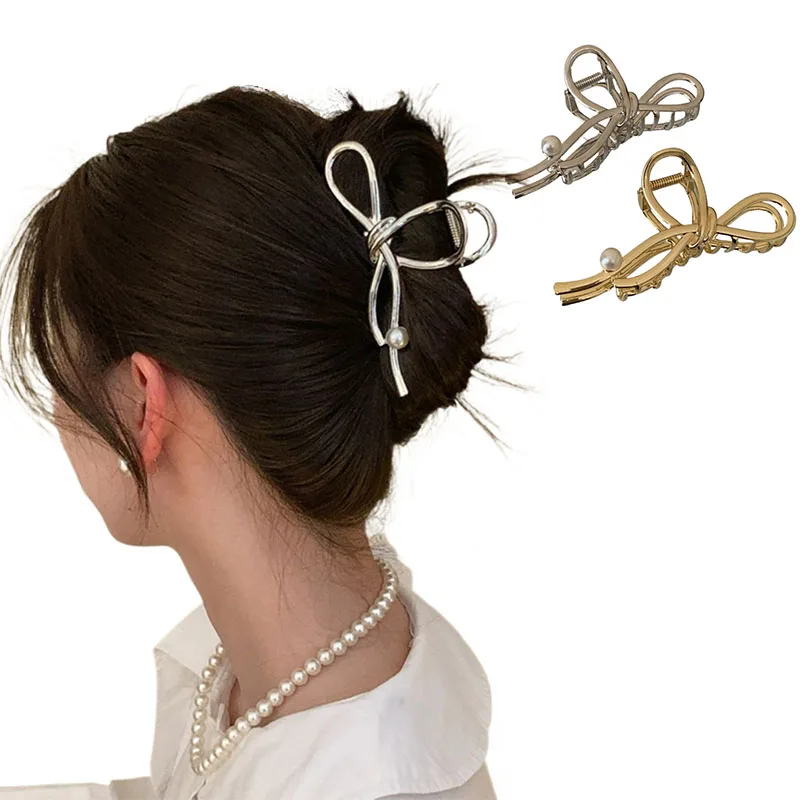 

Scratch Clip Female Summer Back of The Head Plate Hair Shark Clip Clip Temperament Elegant Hair Card Headdress Hair Accessories