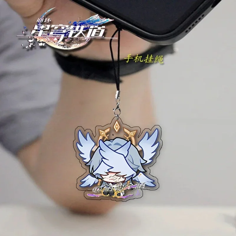 هونكاي: ستار السكك الحديدية التشفير هايسين أنكسا الأحد المفاتيح للطلاب قلادة الحبل ديكور سحر سلسلة هواتف محمولة حزام الديكورات