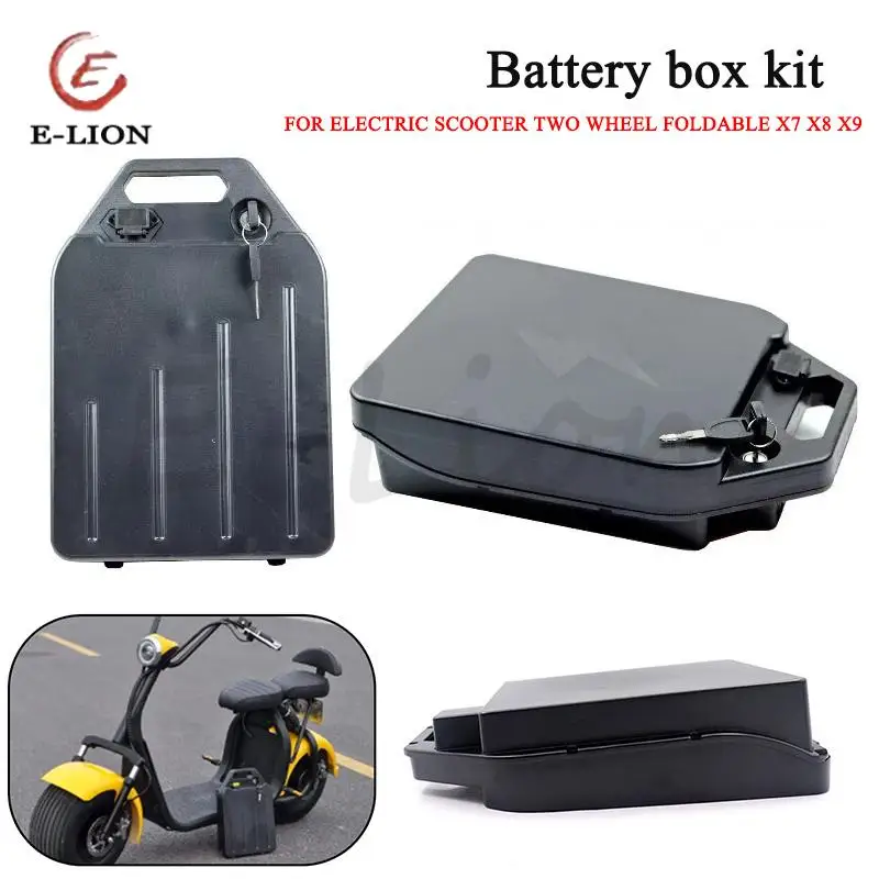 

For Large Electric Scooter Accessories for Citycoco Two-Wheel FOLDABLE Battery Protection Box Waterproof