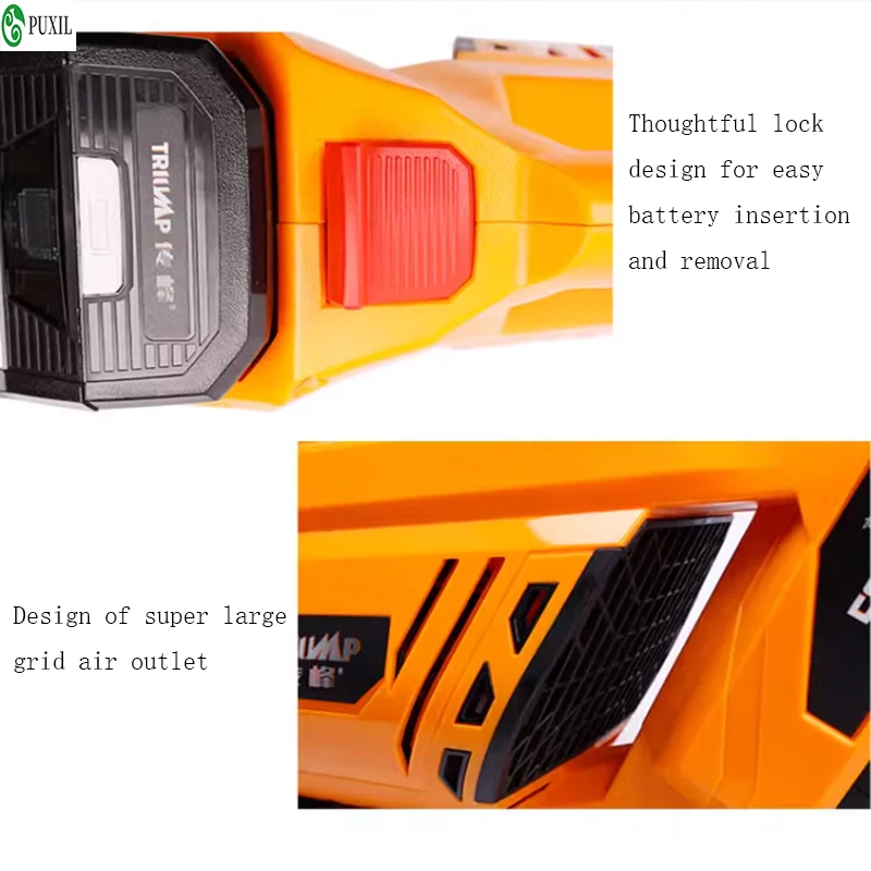 Asciugacapelli industriale ad alta potenza ricaricabile asciugacapelli da strada batteria al litio 58V asciugacapelli ad alta potenza spazzaneve rimozione polvere