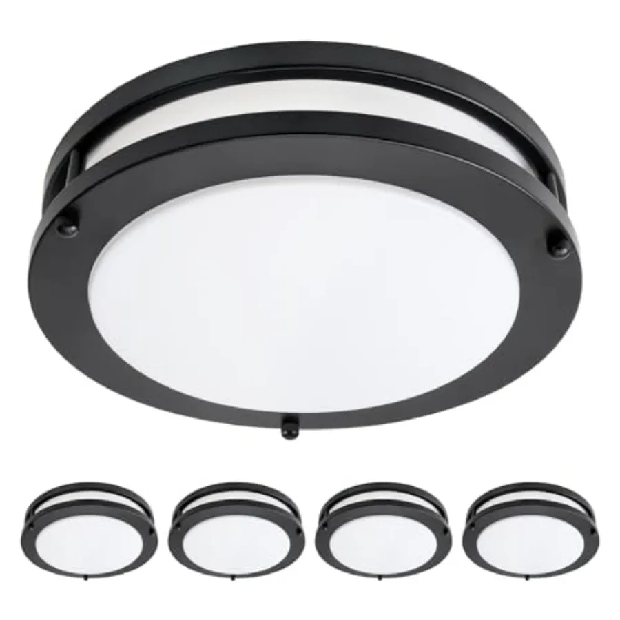 LED Flush Mount Ceiling Light Fixture Dimmable Matte, Easy stall LED Ceilg Lamp Fixture Without Flicker, Super Bright W 00LM 50
