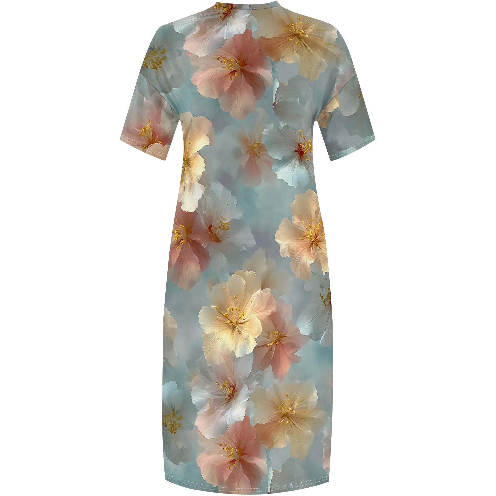 Рисунок 4 - Мягкое платье-кафтан с цветочным