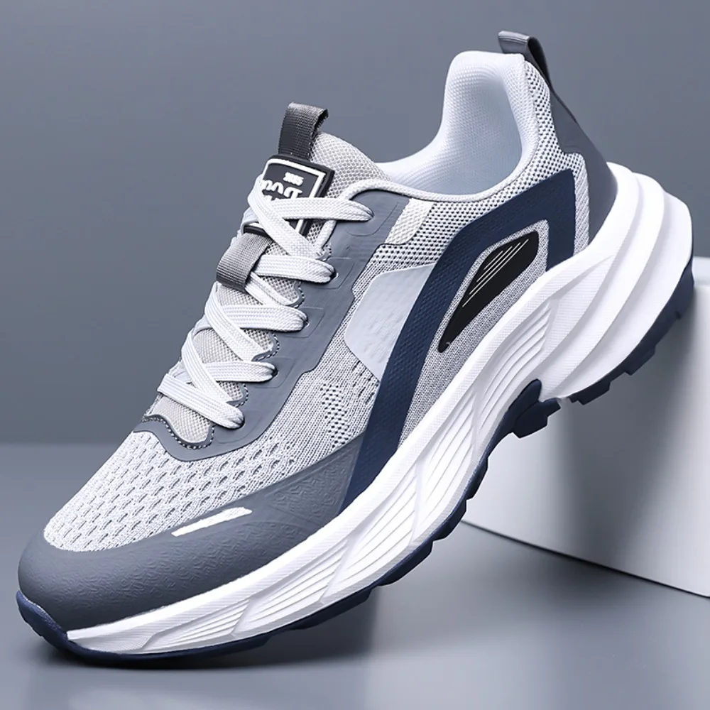 

2026 Men's Summer Lightweight Breathable Running Shoes Mesh Upgraded Shock Absorption Anti-slip Wear-resistant Sport Shoes