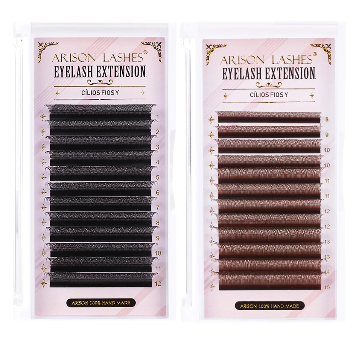 ARISON 2D YY Lashes Double Tips Eyelashes Extension Premade Volume Fan Y-shape False Eyelash Super Soft Cilios Y For Wholesale — zdjęcie 2