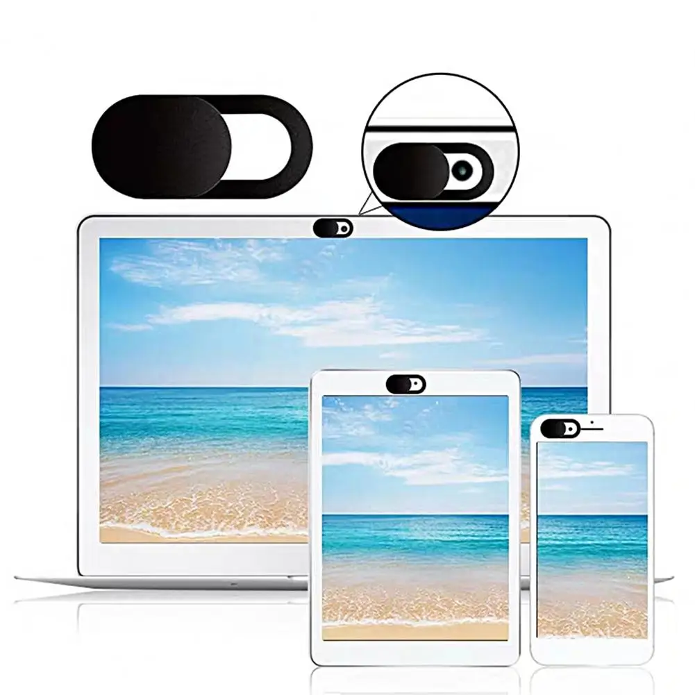 6 Stuks/8 Stuks Webcam Schuifregelaar Ovale Vorm Terug Zelfklevende Beschermende Sluiter Schuifregelaar Privacy Beschermhoes Voor Mobiele Telefoon