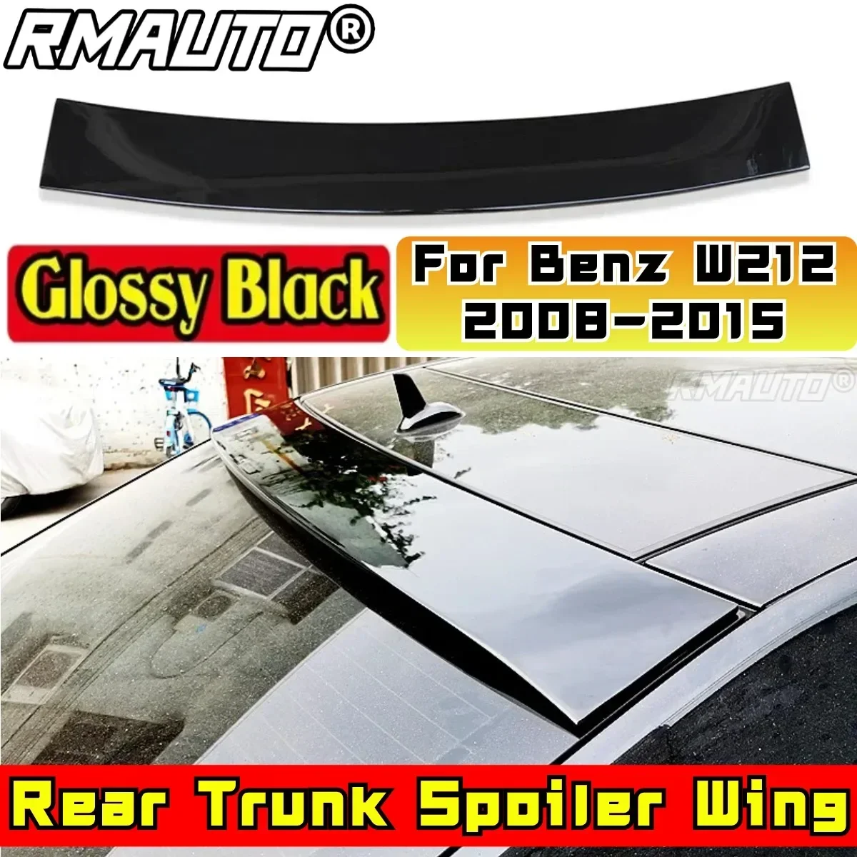 For Mercedes Benz E Class W212 E180 E200 E260 E300 Sedan 4 Door 2008-2015 Rear Wing Body Kit Car Rear Trunk Spoiler Tunning Part