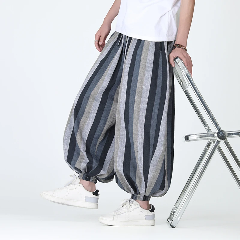 

Мужские шаровары большого размера, широкие брюки в стиле Харадзюку, мужские повседневные спортивные штаны, модная уличная одежда, мужские спортивные штаны, большой размер 5XL