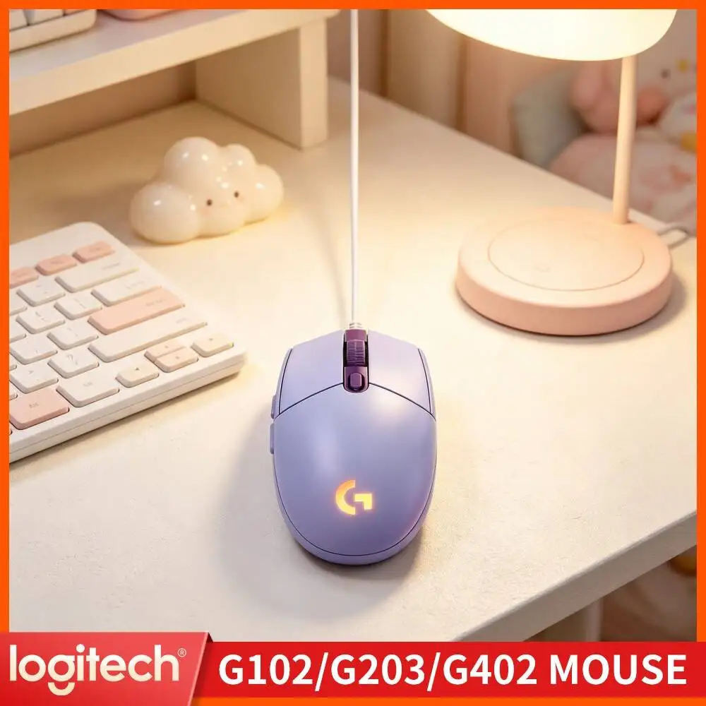 Logitech G102 Prodigy Gaming Mouse,Durable Mechanical Switches,Custom RGB Modes,Ergonomic Design For Long Gaming Hours