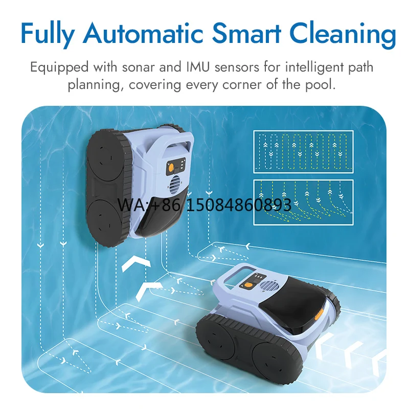

Gardeninggardening ToolsSmart App Control Cordless Pool Cleaning Robot Wall-Climbing Automatic Pool Vacuum Cleaner With 180mins