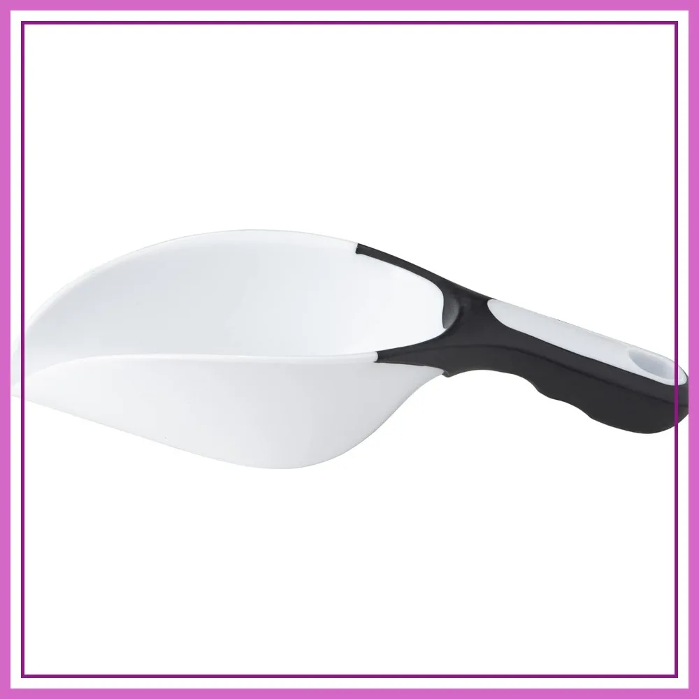 

Plastic Scoop, 1 Cup Capacity, White - Comfort Grip, Dishwasher Safe