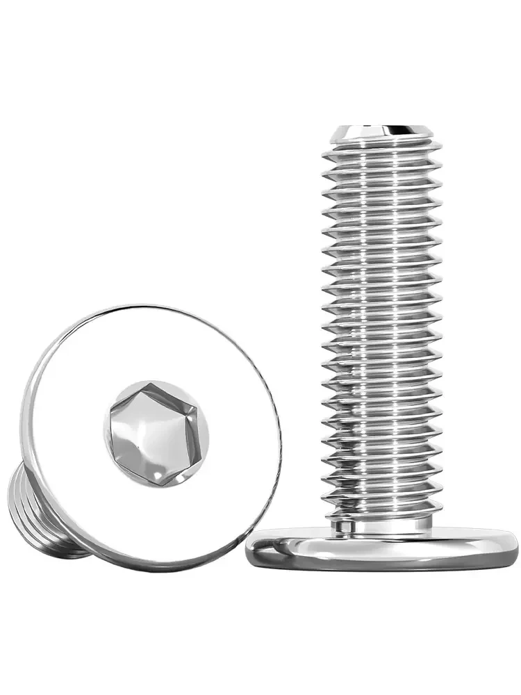 M5 M6 M8 M10 M12 304 Stainless SteelCM  Hex Hexagon Socket Ultra Thin Super Low Flat Head Allen Cap Screw Bolt