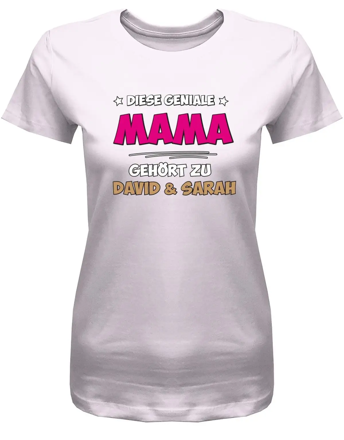 Diese Geniale Mama Gehört Zu Wunschname Personalisierbar Mit Deinem Wunschnamen Damen T Shirt