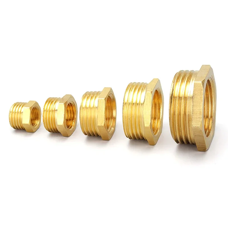 Brass Pipe Hex Nipple Fitting Quick Coupler Adapter 1/8” 1/4” 3/8” 1/2”3/4” 1” BSP Adapter Fitting Reducing Hexagon Bush Bushing