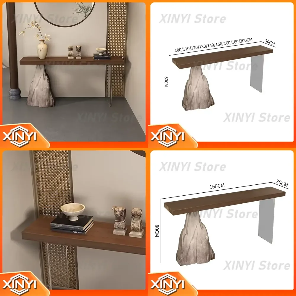 for Roman Console Table for Living Room Mid Century Modern Industrial Rustic Acrylic Entryway Hallway Sofa Side Table Unique