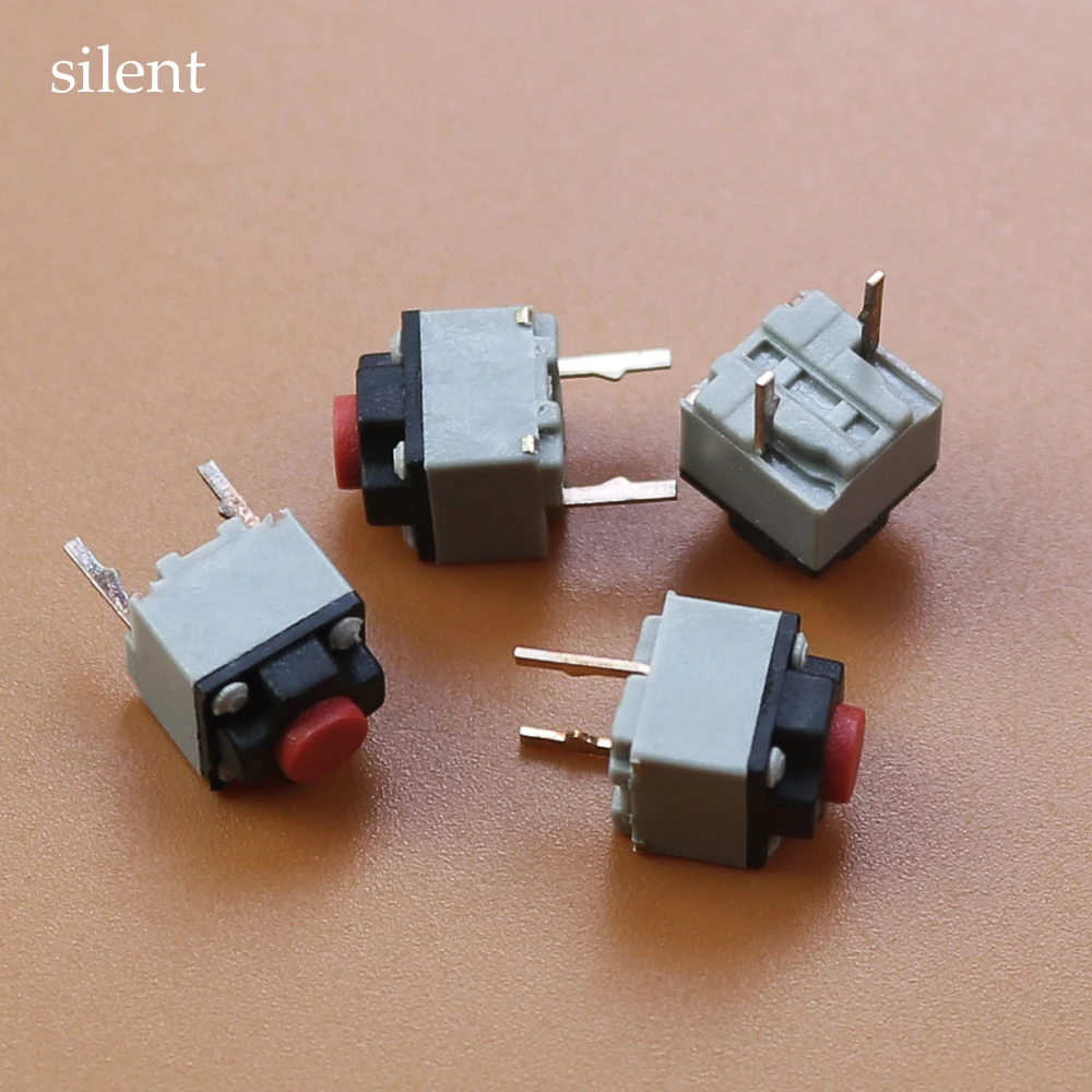 1PCS Silent switch Mute button 6*6*7.3mm square wireless mouse wired mouse button Suitable for three-leg micro switch - Image 4