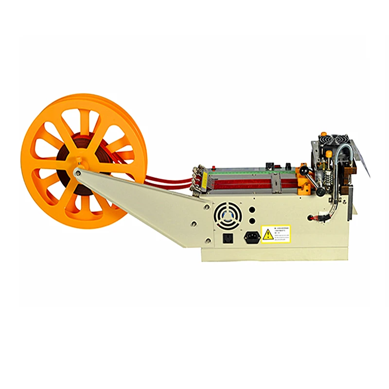 Automatic Cloth Tape Cutting Machine LCD Screen Hot and Cold Knife Tube Zipper Heat Shrink Cutter Cutting Machine