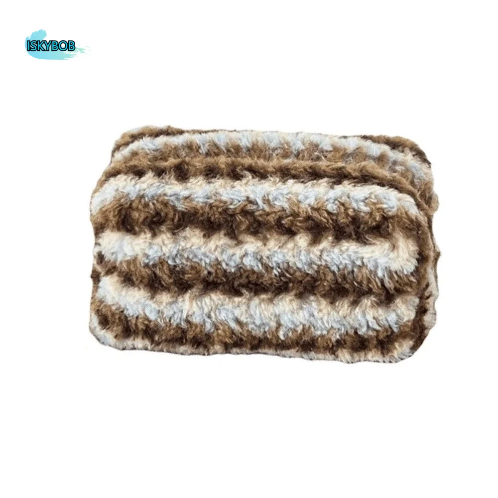 

Vintage Women's Cosmetic Bag Striped Design Large Capacity Travel Cosmetic Case Lightweight Zipper Toiletry Organizer Travel Use