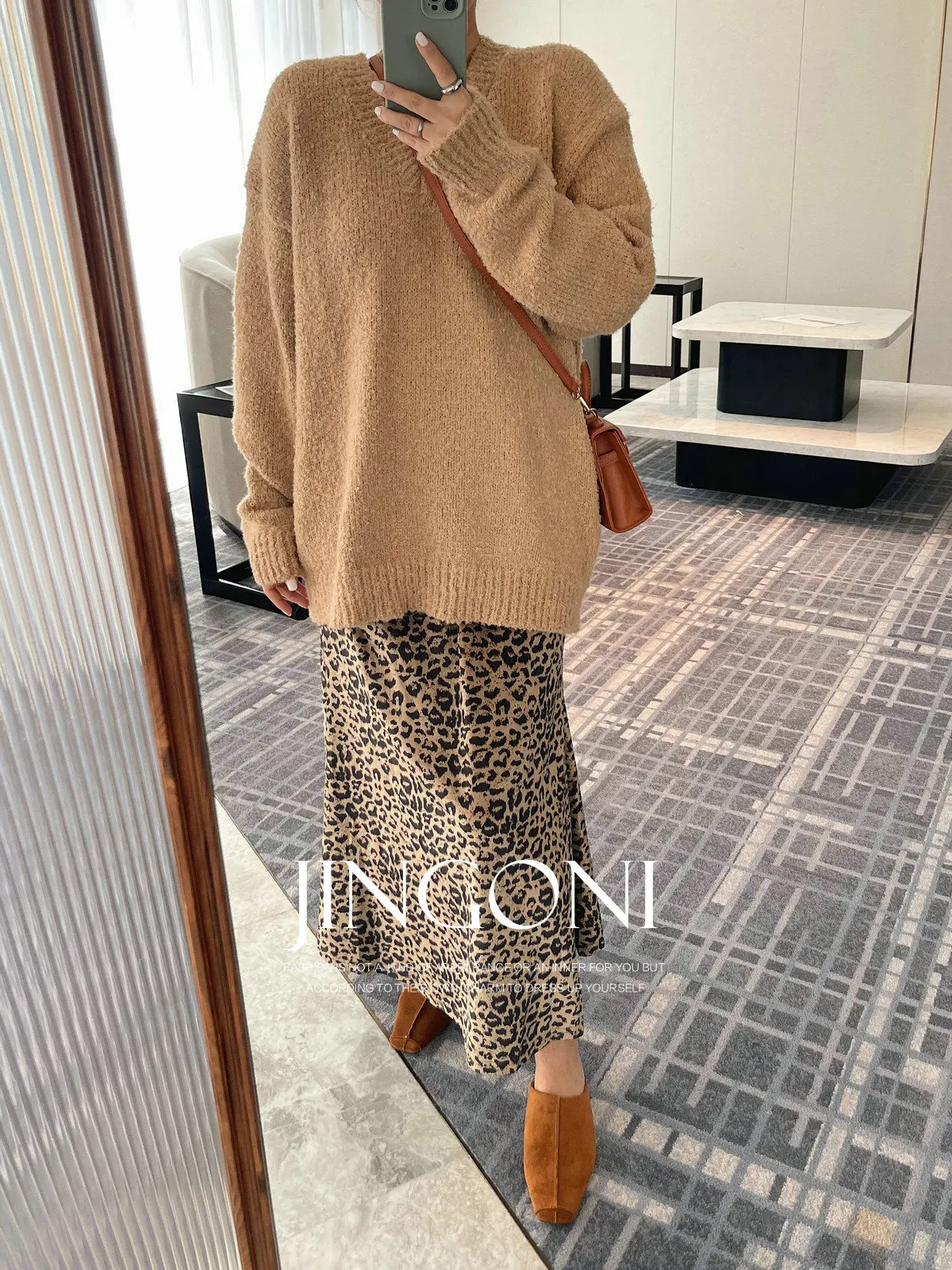 Leopard Velvet Long Skirt Woman Clothing 2024 Woman Winter Fall Korean Style  Vintage Elegant Lolita New Luxury High Waist