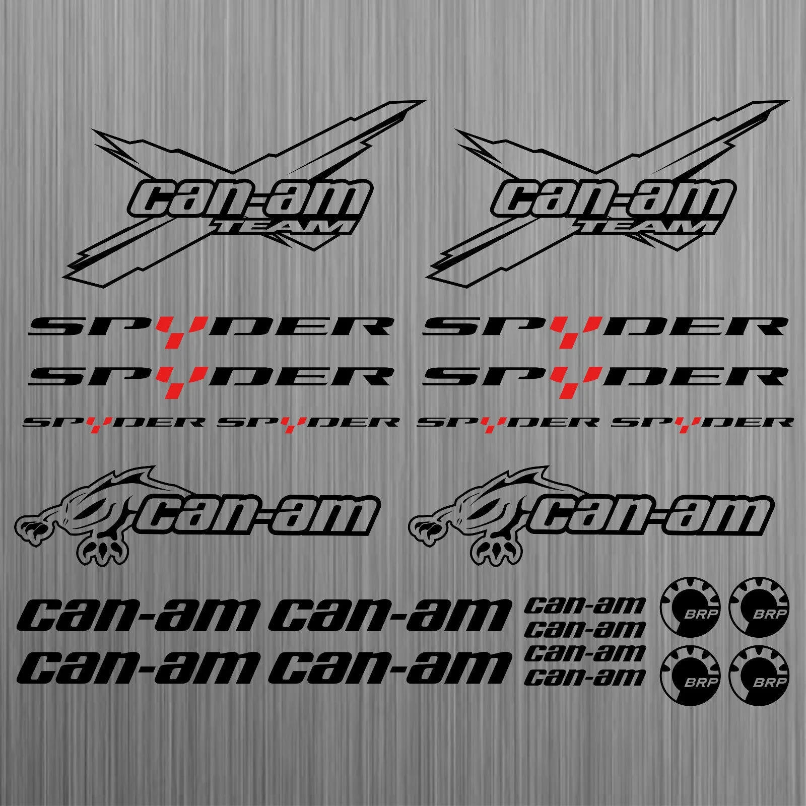 For Can-am Canam Team BRP Spyder Sticker Decal Quad ATV 24 Pieces Car Styling