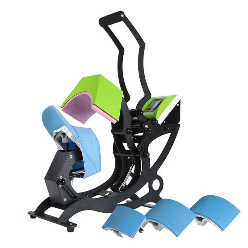 

DIY Digital Clamshell Label Machine Durable4 IN 1 Cap Hat Heat Thermal Press Transfer Sublimation Machine