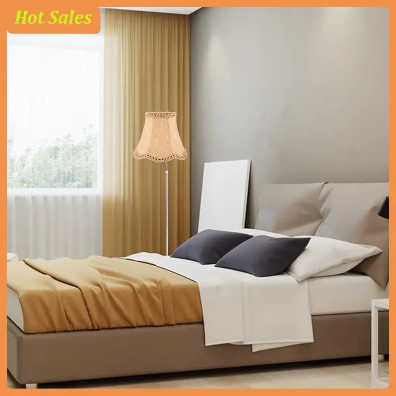 AA05 Table Lamp Shade Fabric Cloth Clip On Light Shades Lamp Cover Drum Shade Lampshade Bulb For Floor Lamp Home