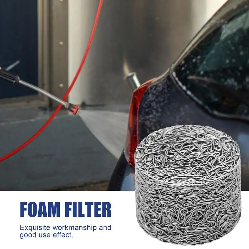 Handheld Foam Maker Mesh Filter Foam Net For Nozzle/Snow Soap Lance/Sprayer Stainless Steel Mesh Filters Durable Foam Generator