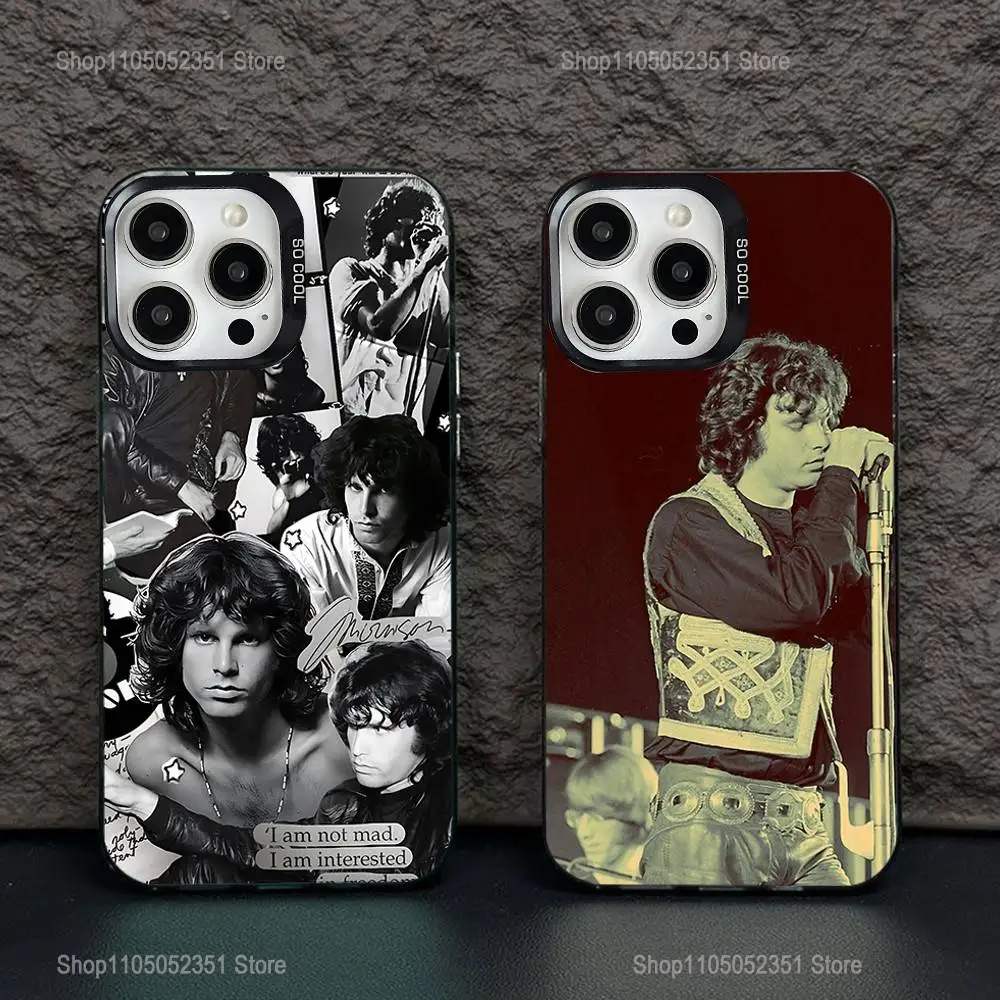 

The Doors Jim M-Morrison Phone Case For iPhone 16,15,14,13,12,11,Pro,XS,Max,Plus,Mini,SE Black Candy Matte Shockproof Cover