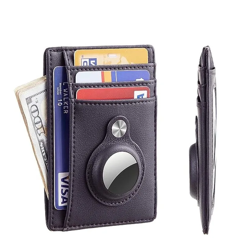 Nowy portfel Airtag blokujący RFID Slim minimalistyczny uchwyt na kartę kredytową do etui ochronnego AirTag Anti-lost torebka ochronna