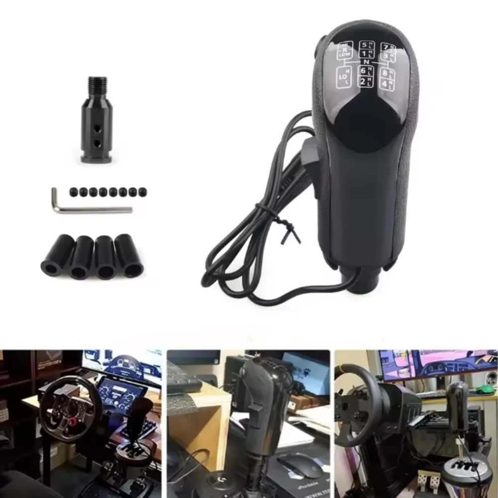 Ergonomic Design USB for shifter Knob Simulator Gear Lever Dual Switch System High Low Gear Knob Accessory Simulator