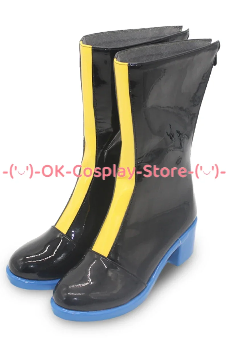 Chaussures de Cosplay en Cuir PU, Bottes de Carnaval d'Halloween, sur Mesure