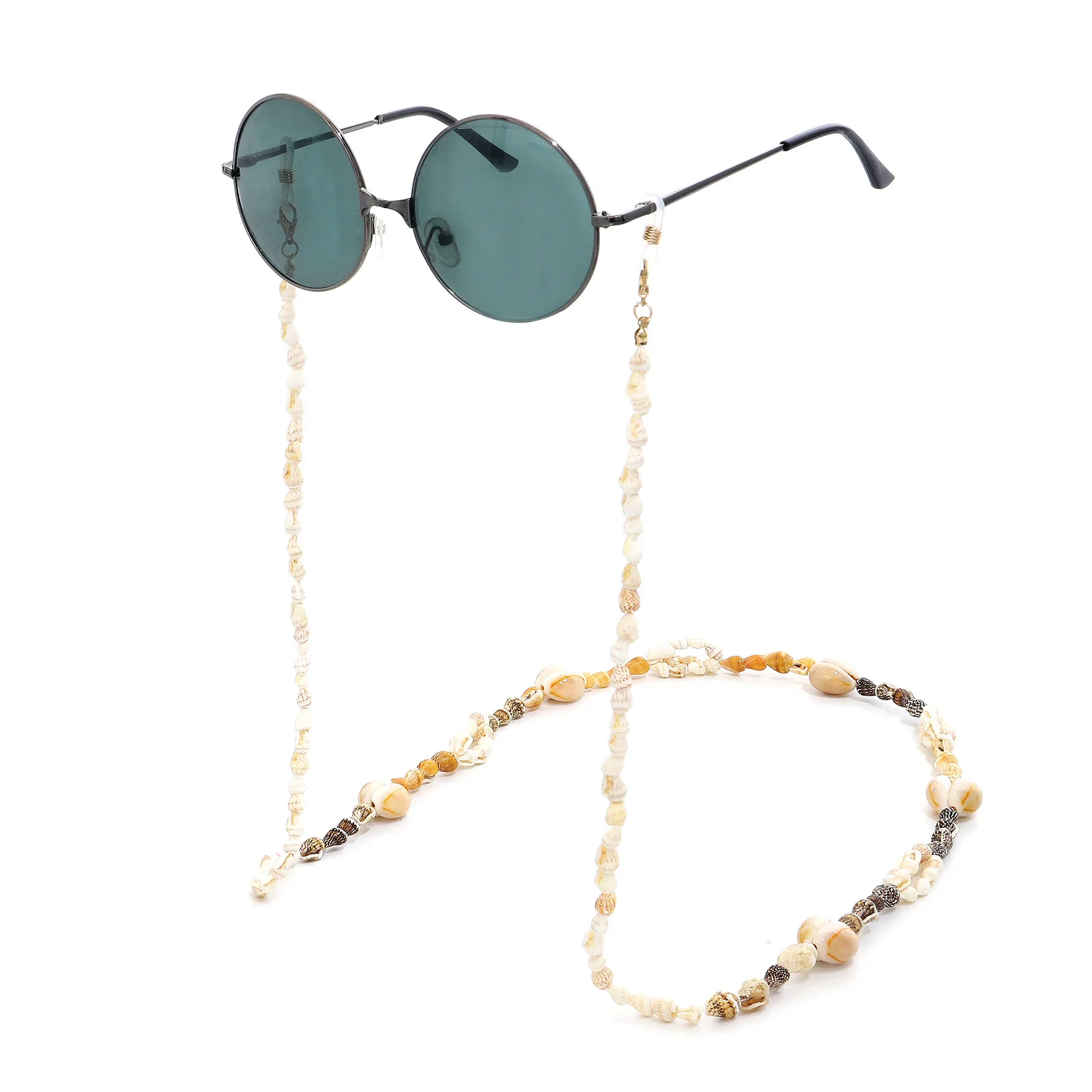 Модная цепочка для солнцезащитных очков в форме ракушки, женский аксессуар для повседневного использования, ожерелье, подарок, шнурок для маски