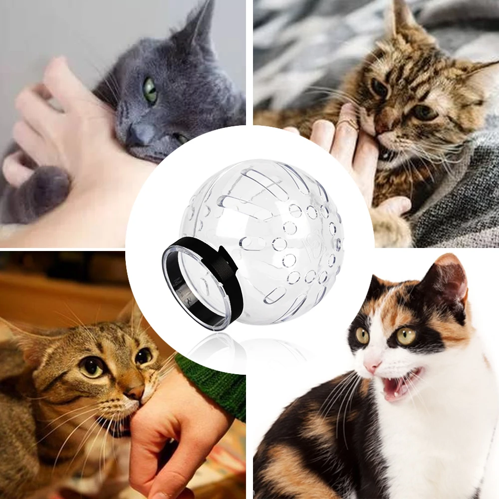 Anti-Licking Protective Space Hood Cat  Muzzle Anti-Bite Breathable Bath Grooming Grooming Mask Cat Accessories