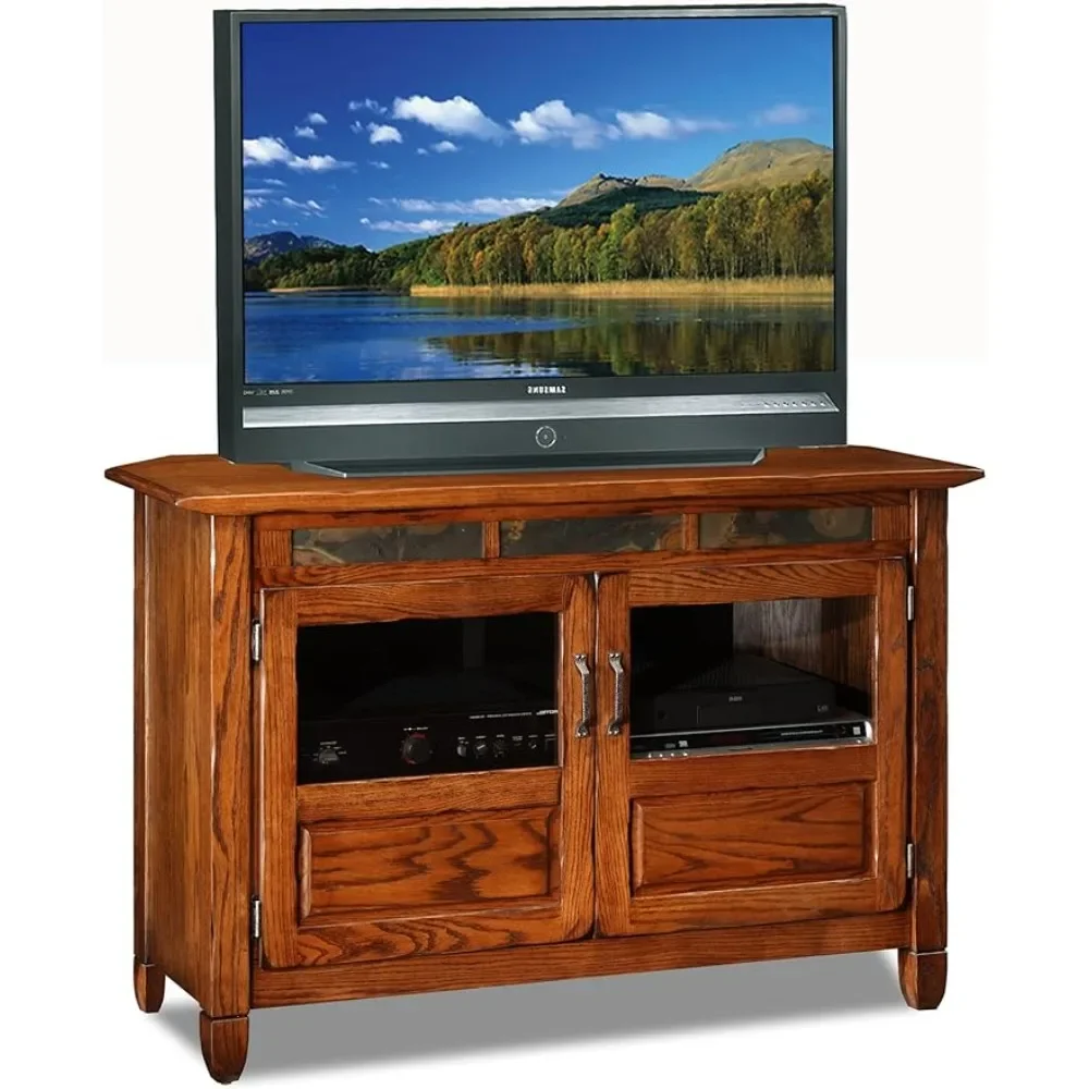 Leick 89046 Riley Holliday Rustic Oak 46-Inches TV Console