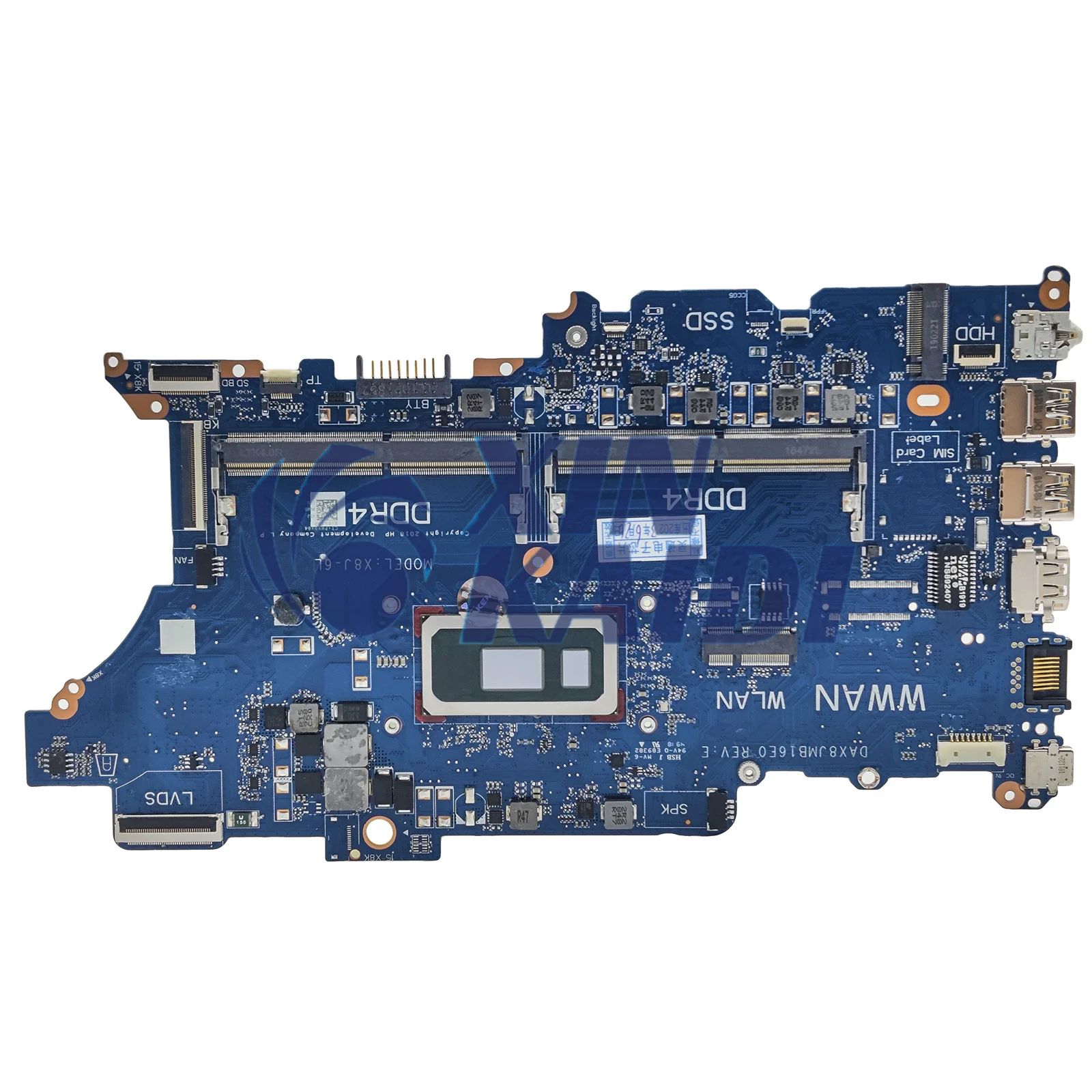 Laptop Motherboard For HP ProBook 440 450 G6 L44883 L44885-601 L44884-601 L44881-601 DAX8JMB16E0 Mainboard CPU I3 I5 I7 8th Gen