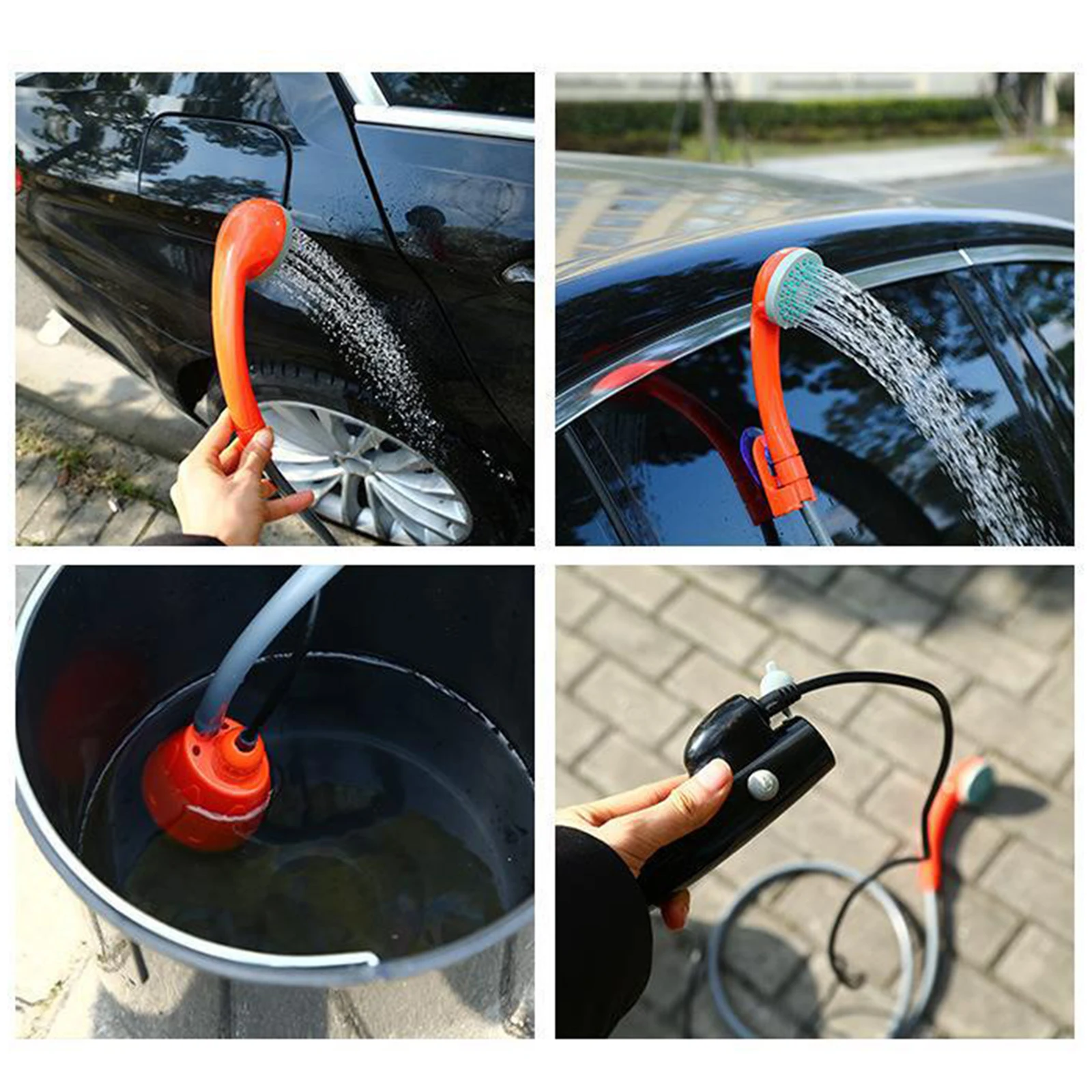 Outdoor Portable Shower 12V DC Car Shower/Rechargeable Shower Camping Travel Pet Shower for Camping Travel Beach Pet Watering