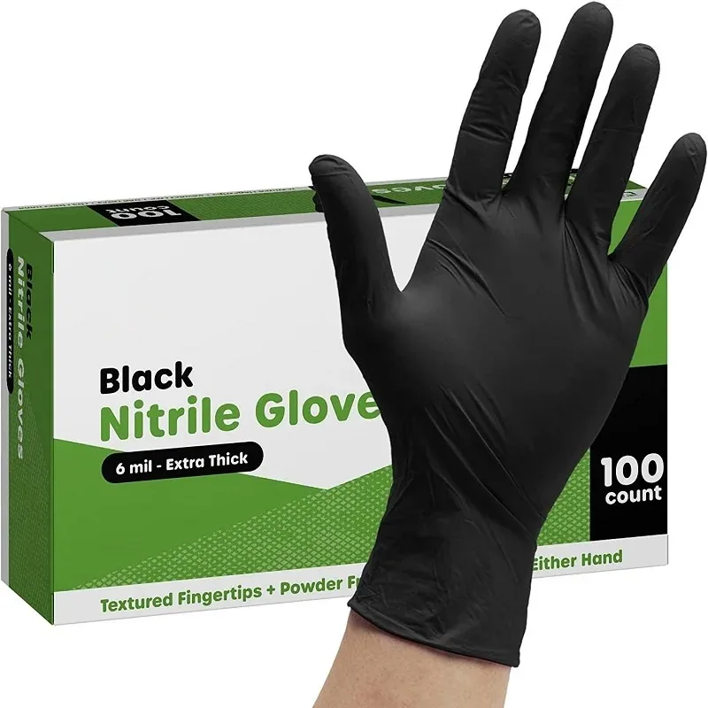 

20/50/100pcs High quality Disposable Nitrile Gloves Food Grade Kitchen Gloves Thicker Nitrile gloves Powder Latex Tattoo Gloves